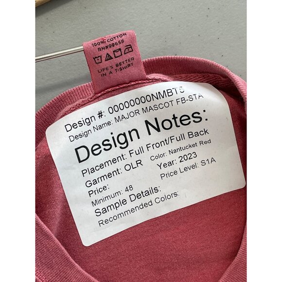 Blue 84 Stanford Cardinal Long Sleeve TShirt Mens Large Crewneck Red Cotton NEW - Picture 6 of 8